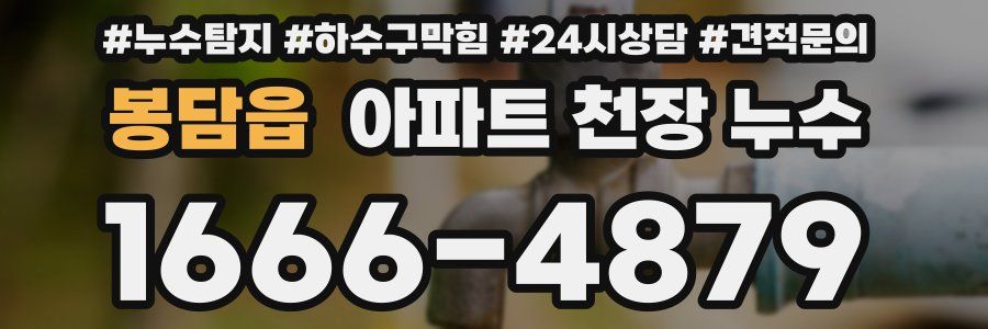 봉담읍 아파트 천장 누수