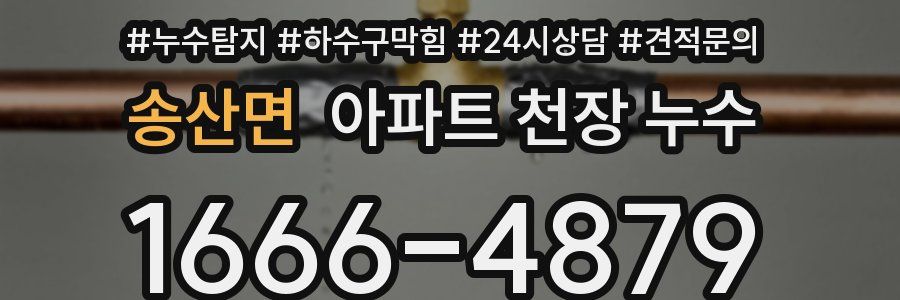 송산면 아파트 천장 누수