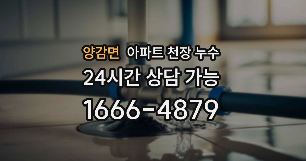 양감면 아파트 천장 누수