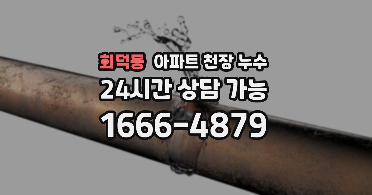 회덕동 아파트 천장 누수