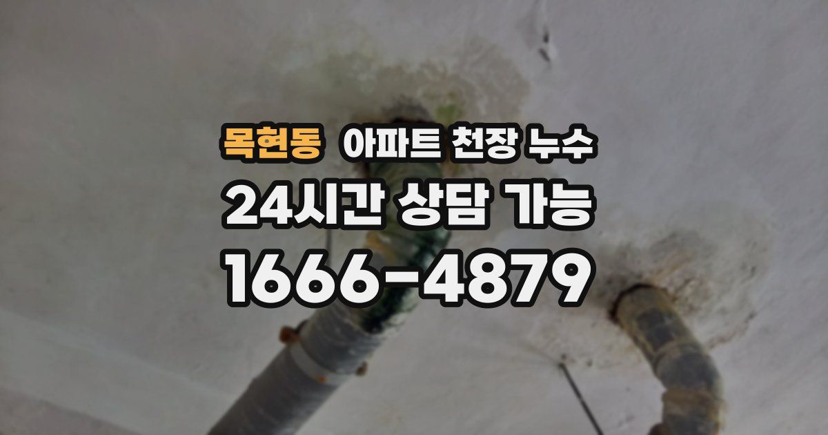 목현동 아파트 천장 누수