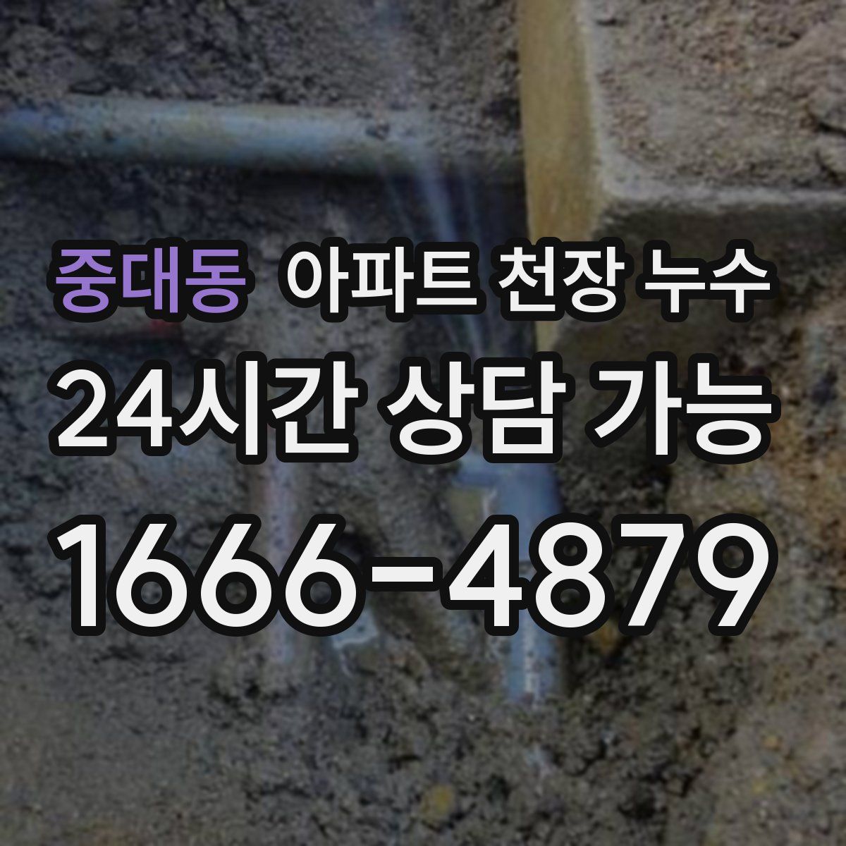 중대동 아파트 천장 누수