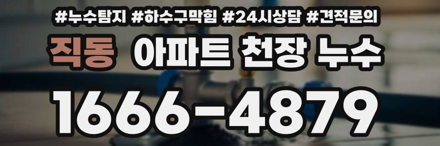 직동 아파트 천장 누수