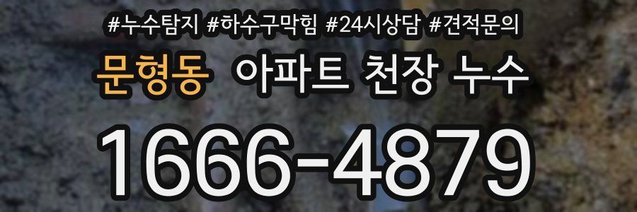 문형동 아파트 천장 누수