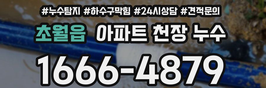 초월읍 아파트 천장 누수