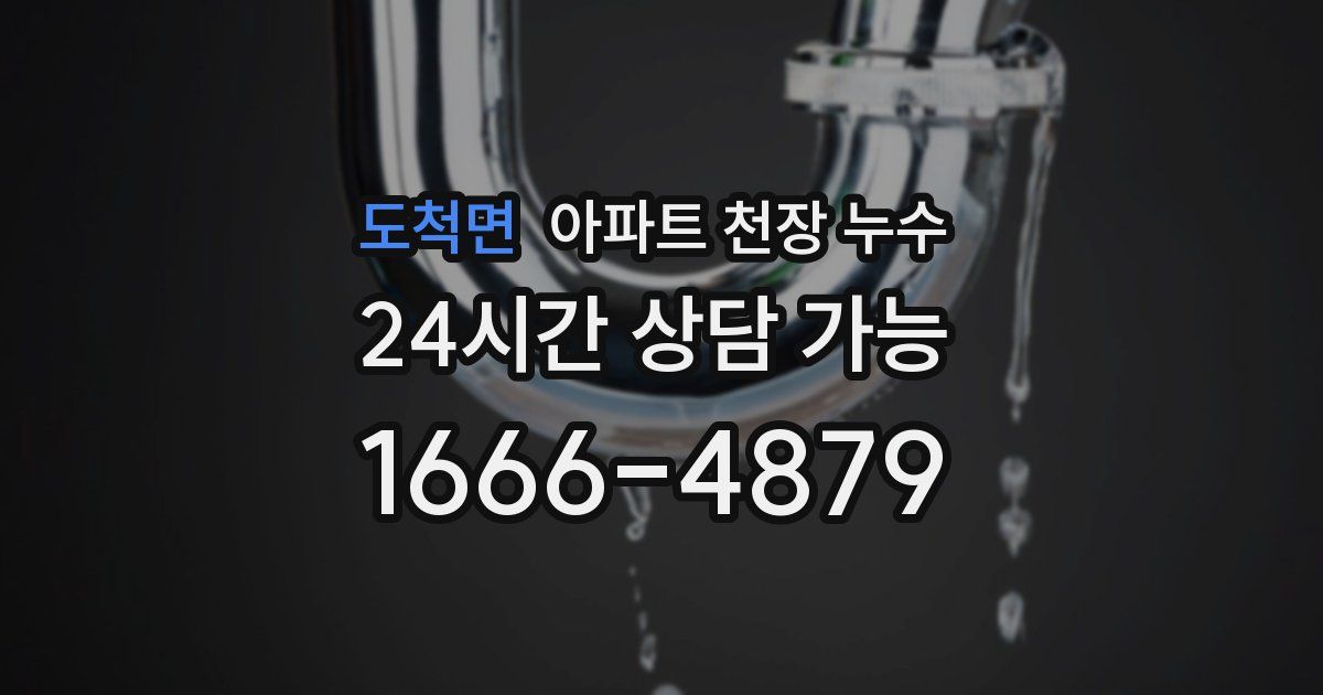 도척면 아파트 천장 누수