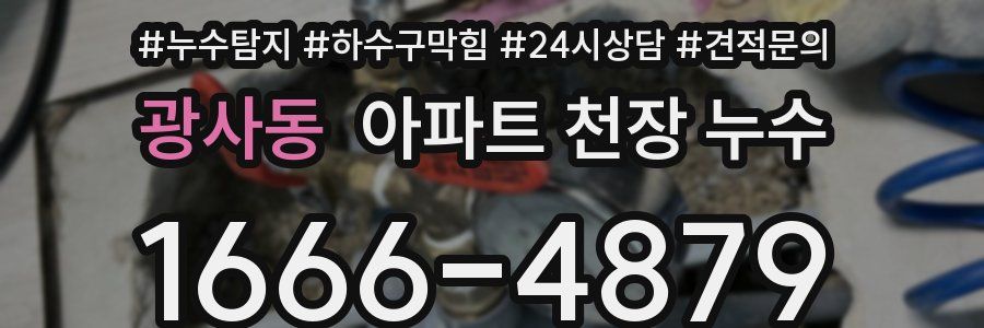 광사동 아파트 천장 누수