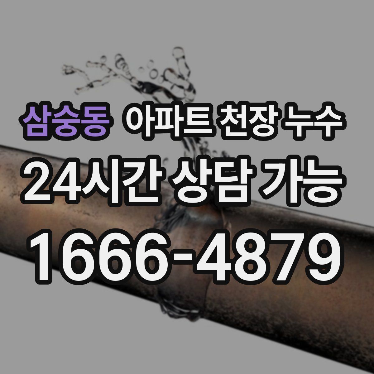삼숭동 아파트 천장 누수