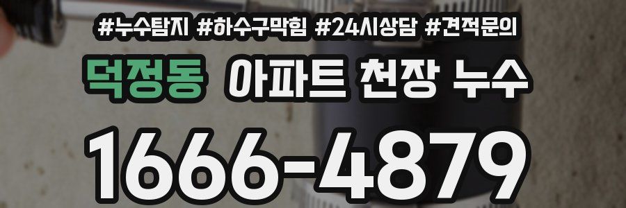 덕정동 아파트 천장 누수