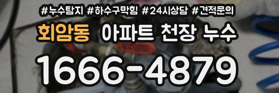 회암동 아파트 천장 누수