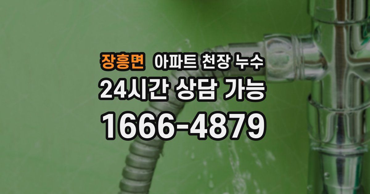 장흥면 아파트 천장 누수