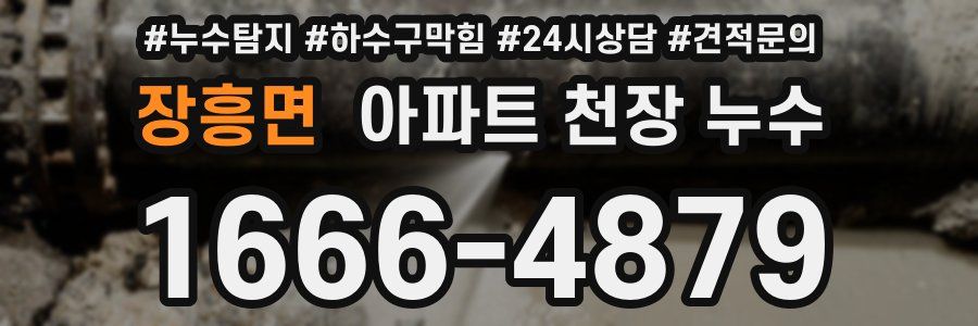 장흥면 아파트 천장 누수