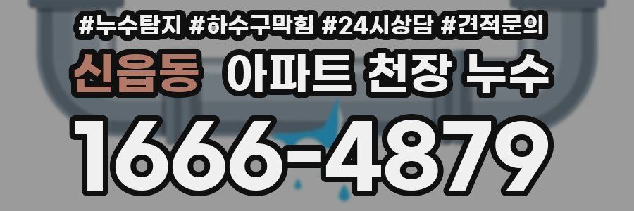 신읍동 아파트 천장 누수