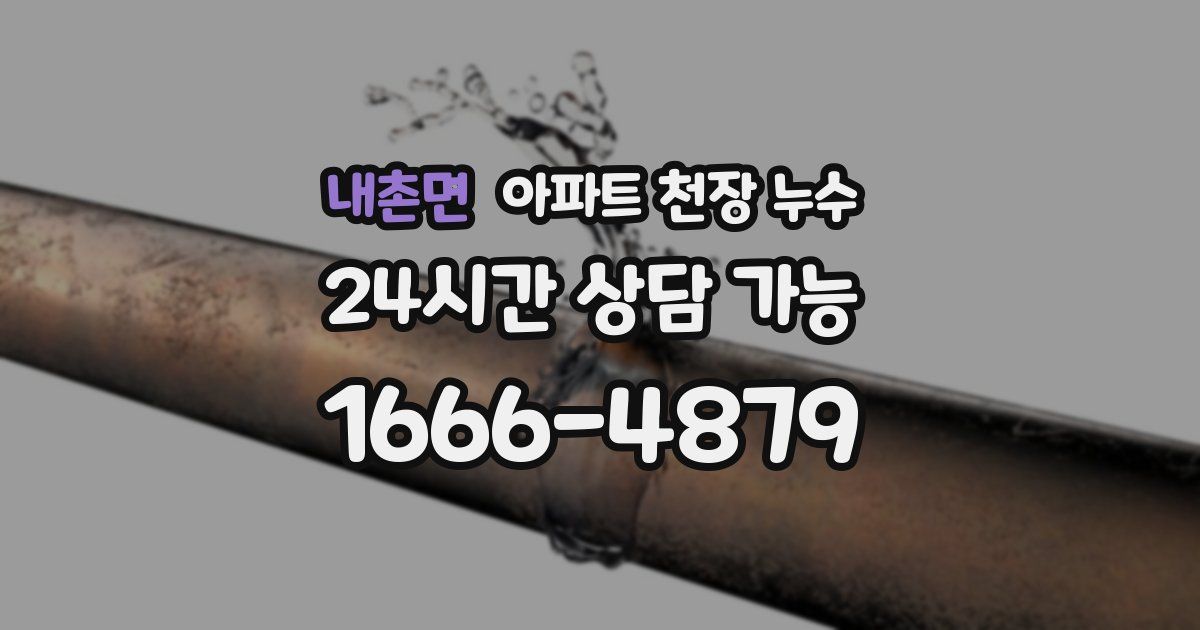 내촌면 아파트 천장 누수