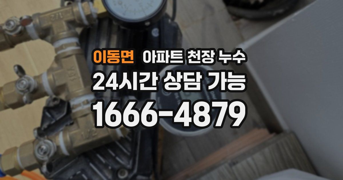 이동면 아파트 천장 누수