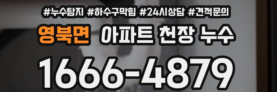 영북면 아파트 천장 누수