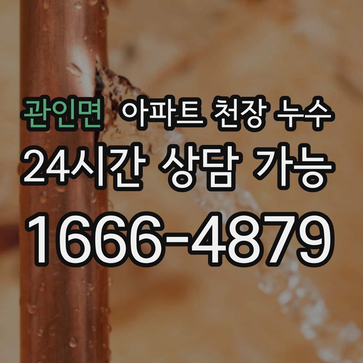 관인면 아파트 천장 누수