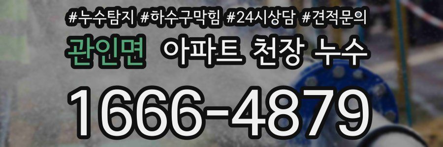 관인면 아파트 천장 누수