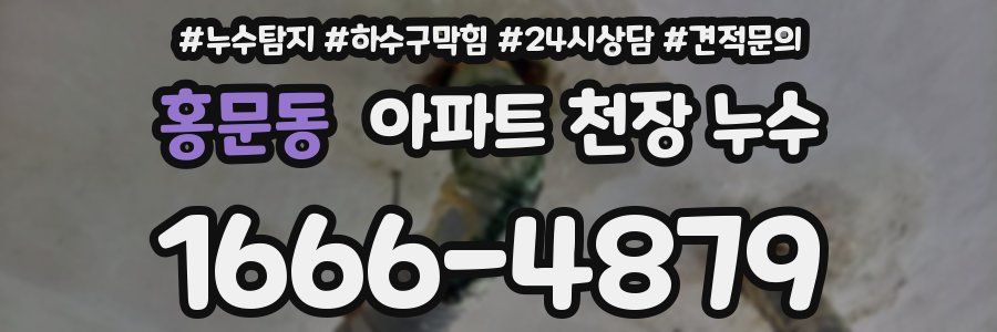 홍문동 아파트 천장 누수