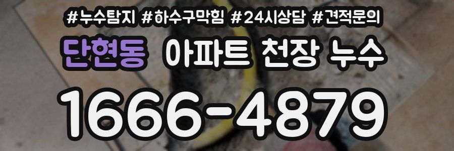 단현동 아파트 천장 누수