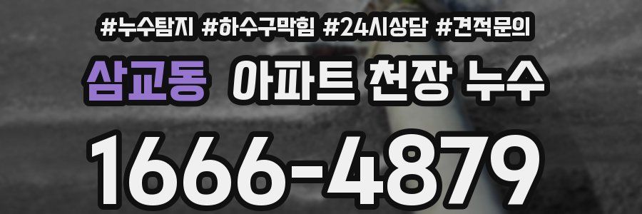 삼교동 아파트 천장 누수