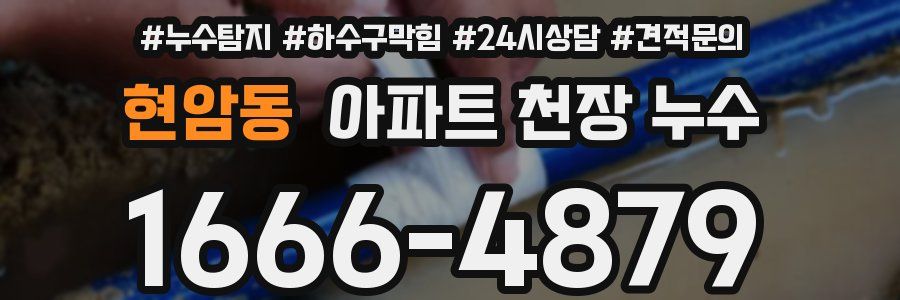 현암동 아파트 천장 누수
