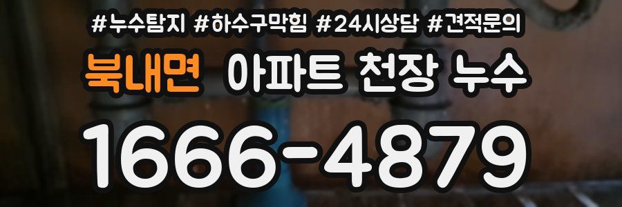 북내면 아파트 천장 누수