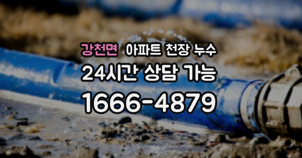 강천면 아파트 천장 누수