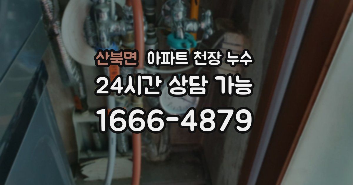 산북면 아파트 천장 누수