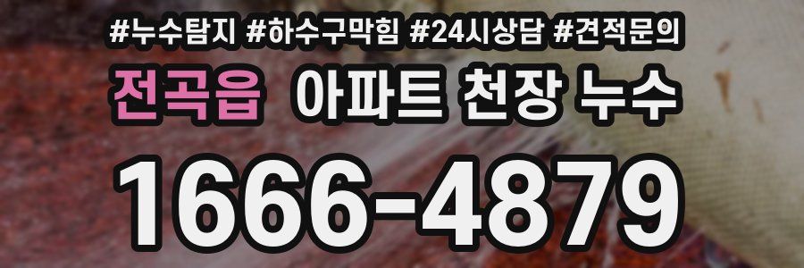 전곡읍 아파트 천장 누수