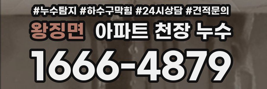 왕징면 아파트 천장 누수
