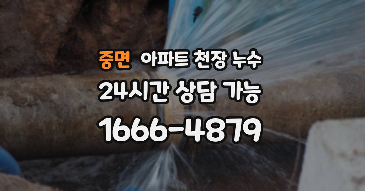 중면 아파트 천장 누수