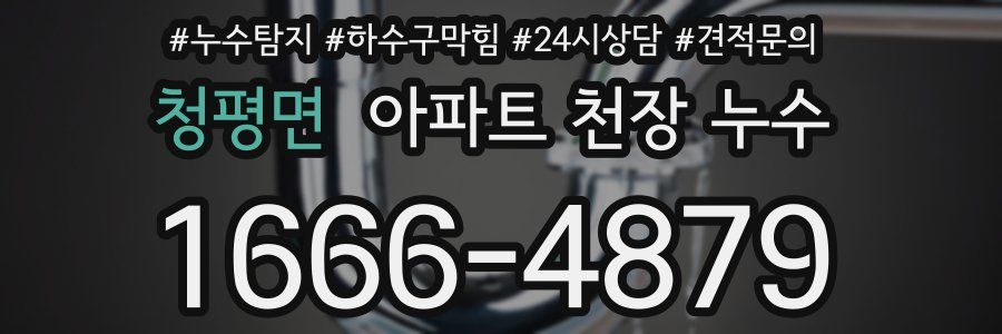 청평면 아파트 천장 누수