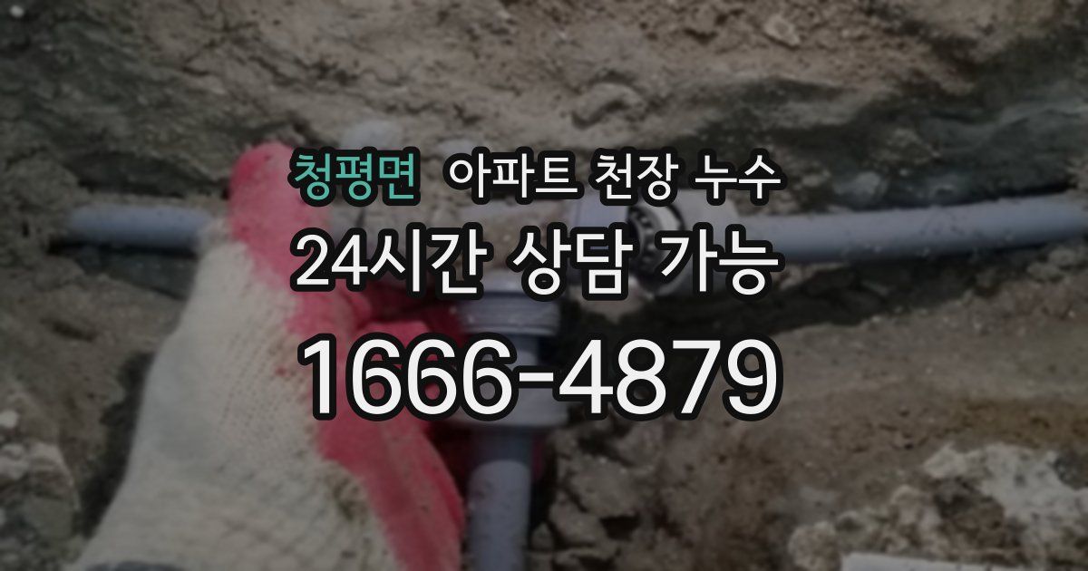 청평면 아파트 천장 누수