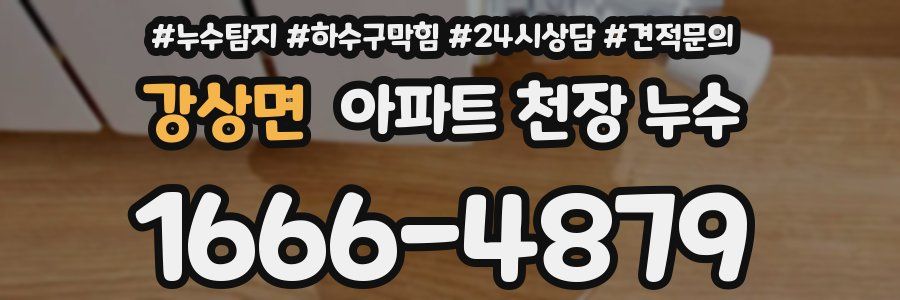 강상면 아파트 천장 누수