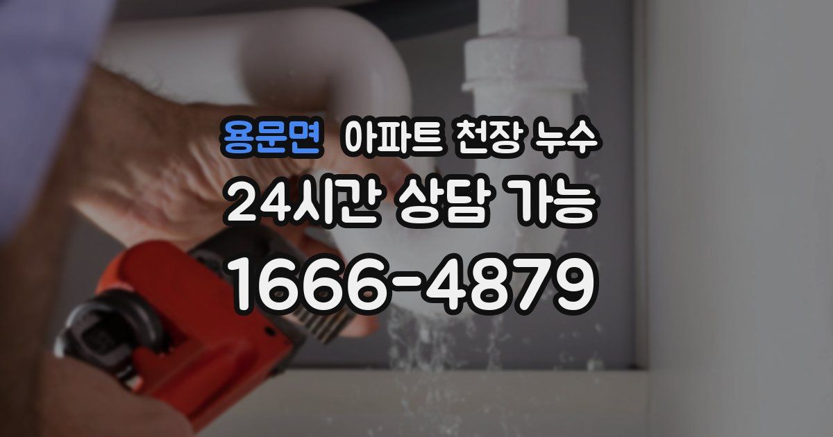 용문면 아파트 천장 누수