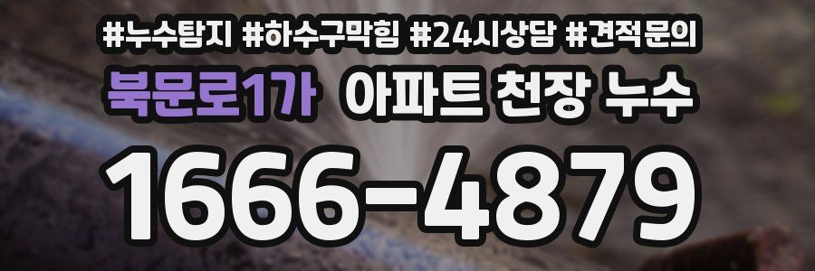북문로1가 아파트 천장 누수
