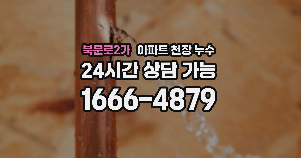 북문로2가 아파트 천장 누수