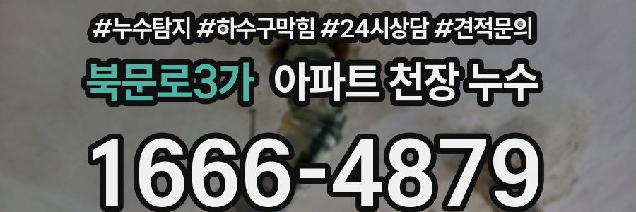 북문로3가 아파트 천장 누수