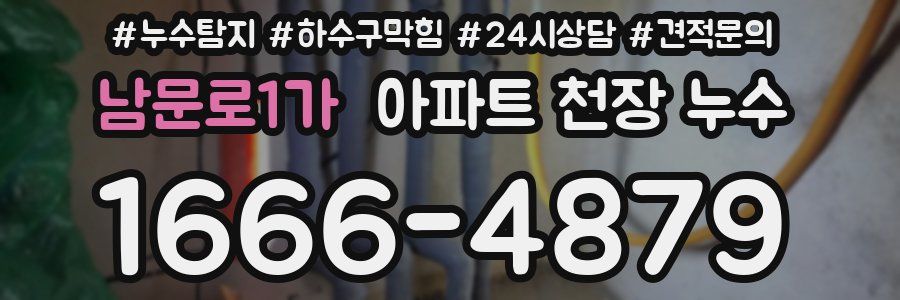 남문로1가 아파트 천장 누수