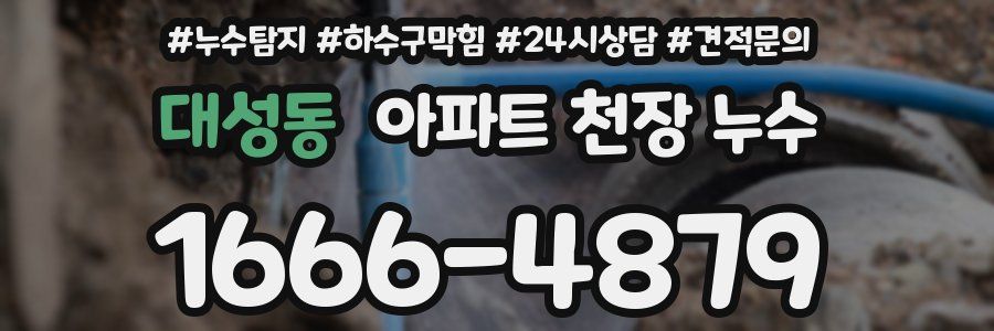 대성동 아파트 천장 누수