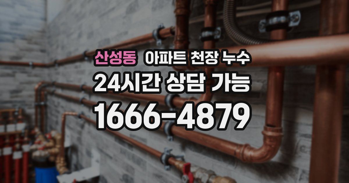 산성동 아파트 천장 누수