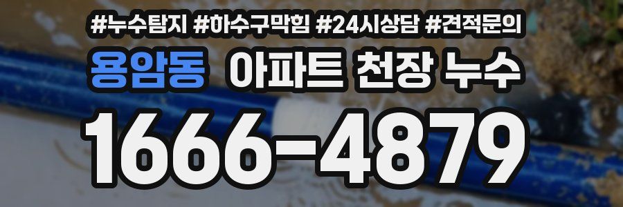용암동 아파트 천장 누수