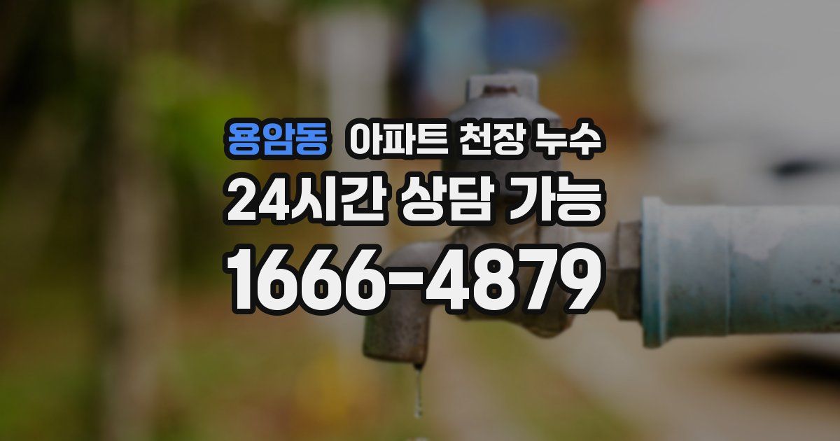 용암동 아파트 천장 누수