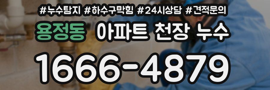 용정동 아파트 천장 누수