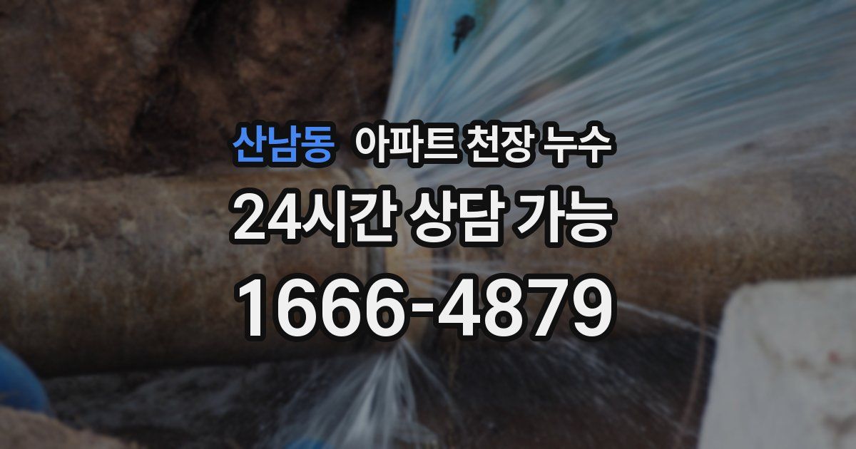 산남동 아파트 천장 누수