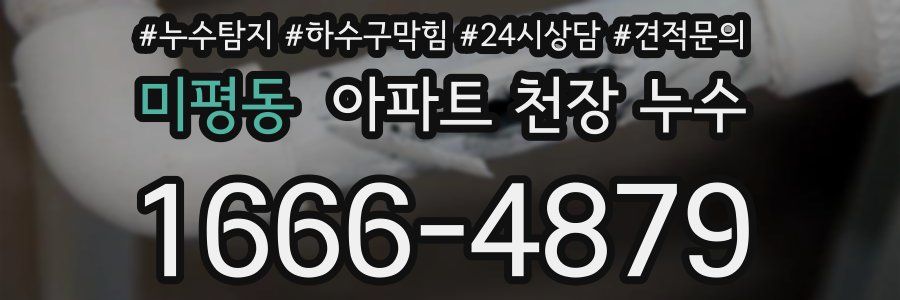 미평동 아파트 천장 누수