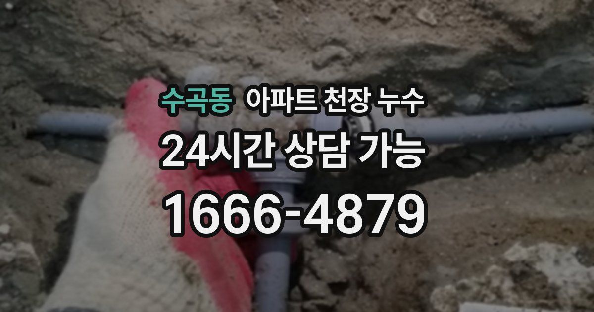 수곡동 아파트 천장 누수