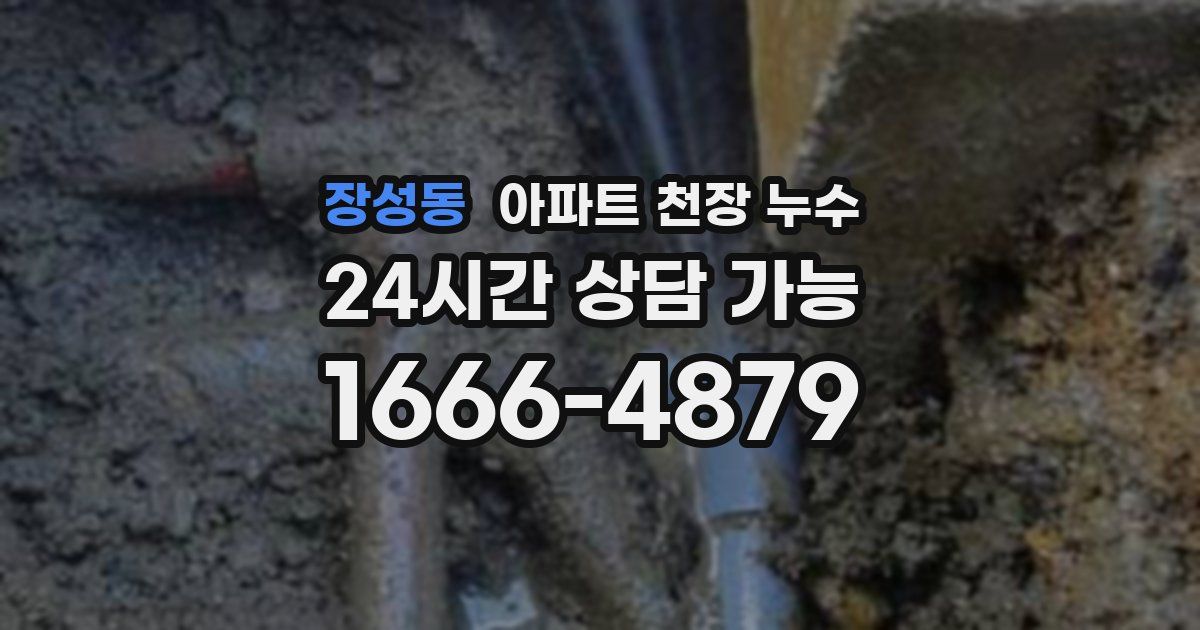 장성동 아파트 천장 누수