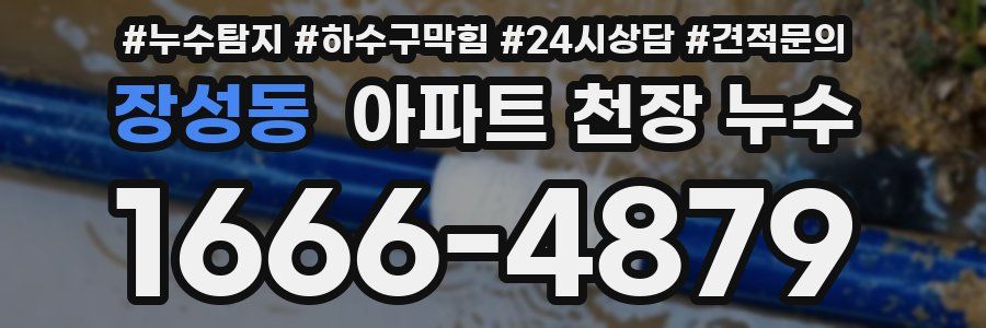 장성동 아파트 천장 누수